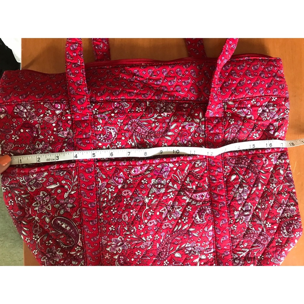 **3 for $20!!** Paisley Tote Bag Red Pink Pouch - Picture 9 of 11